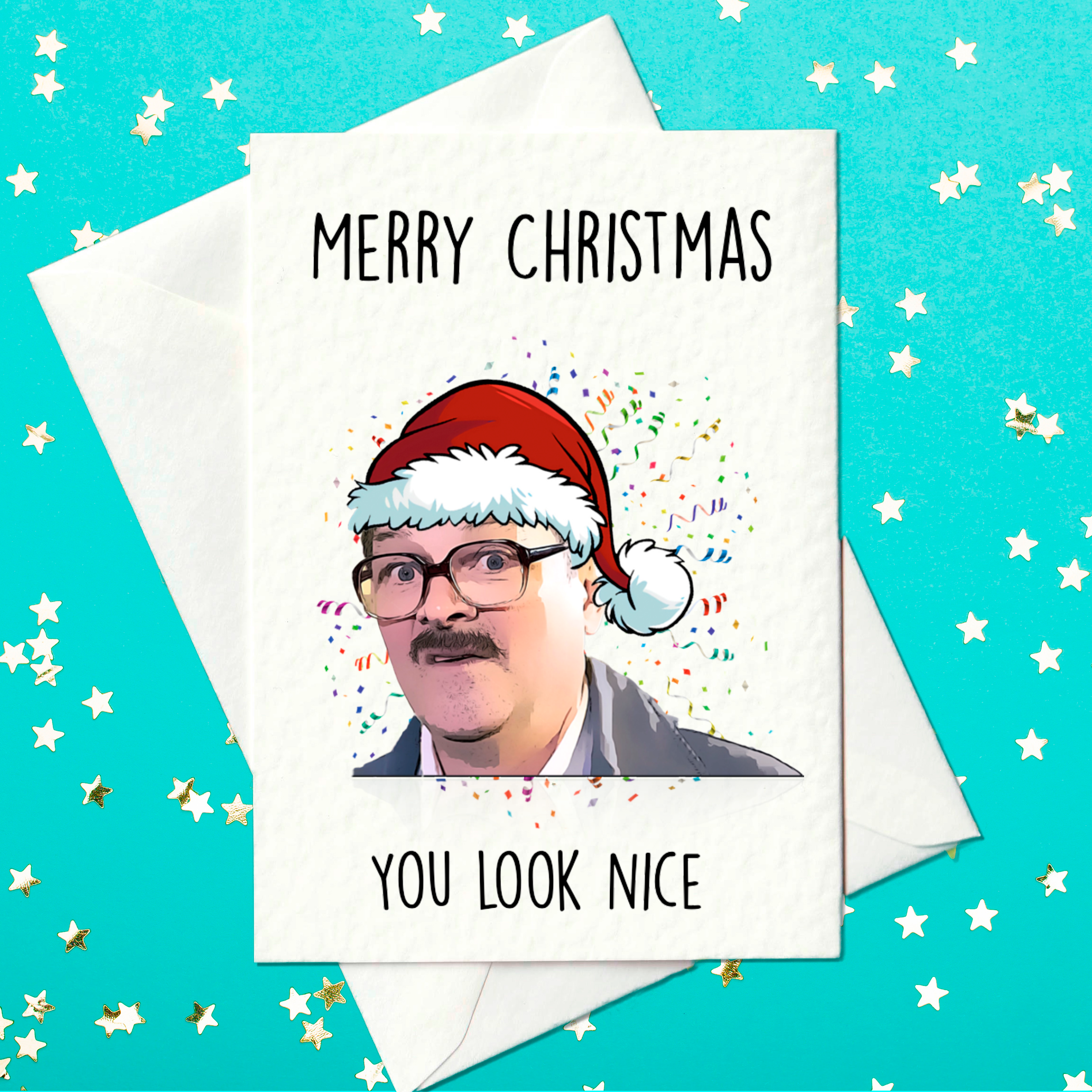 Jim Friday Night Dinner Christmas card