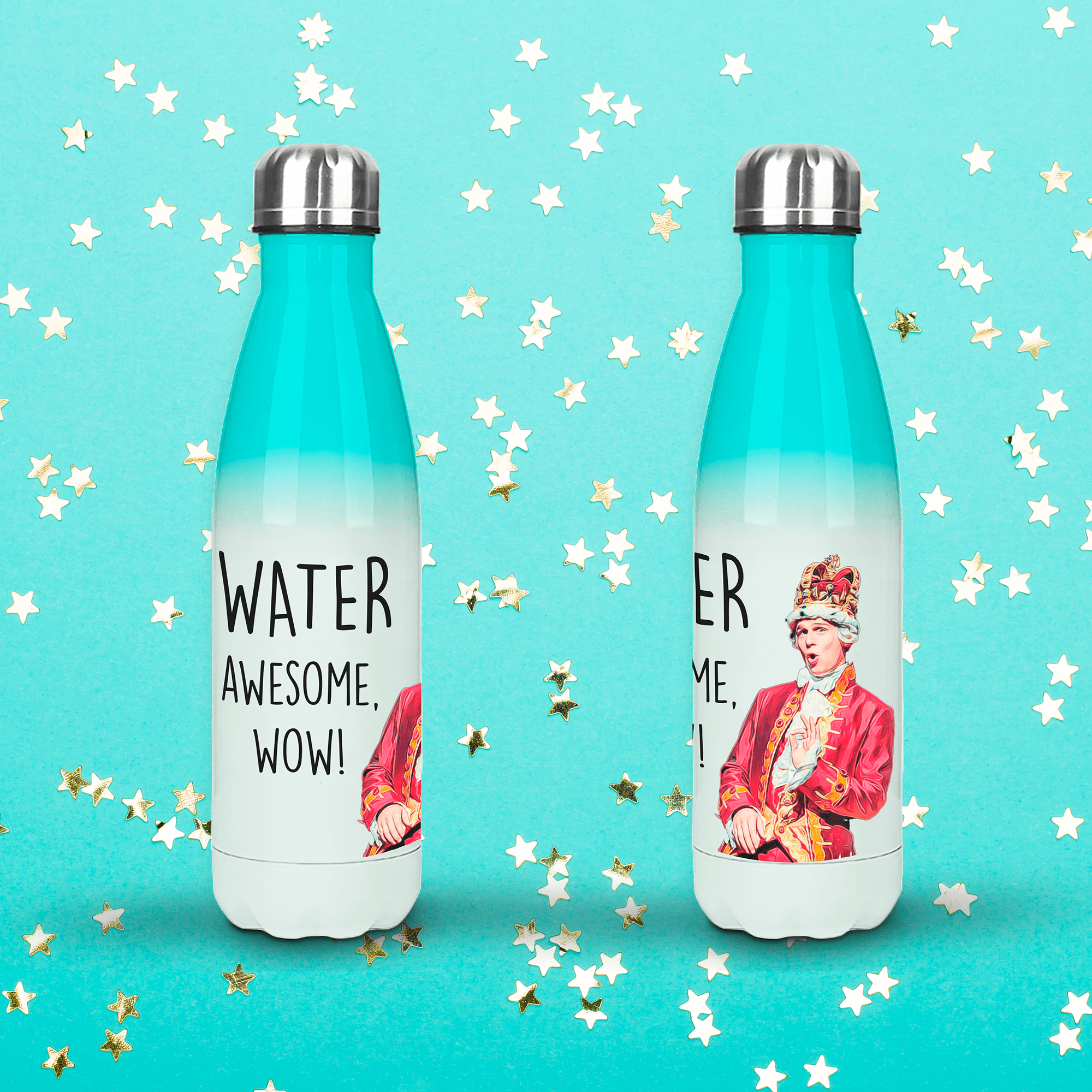 Water, Awesome Wow! Hamilton Water Bottle - Personalised Gift for Hamilton Musical Fans - Prickly Cards
