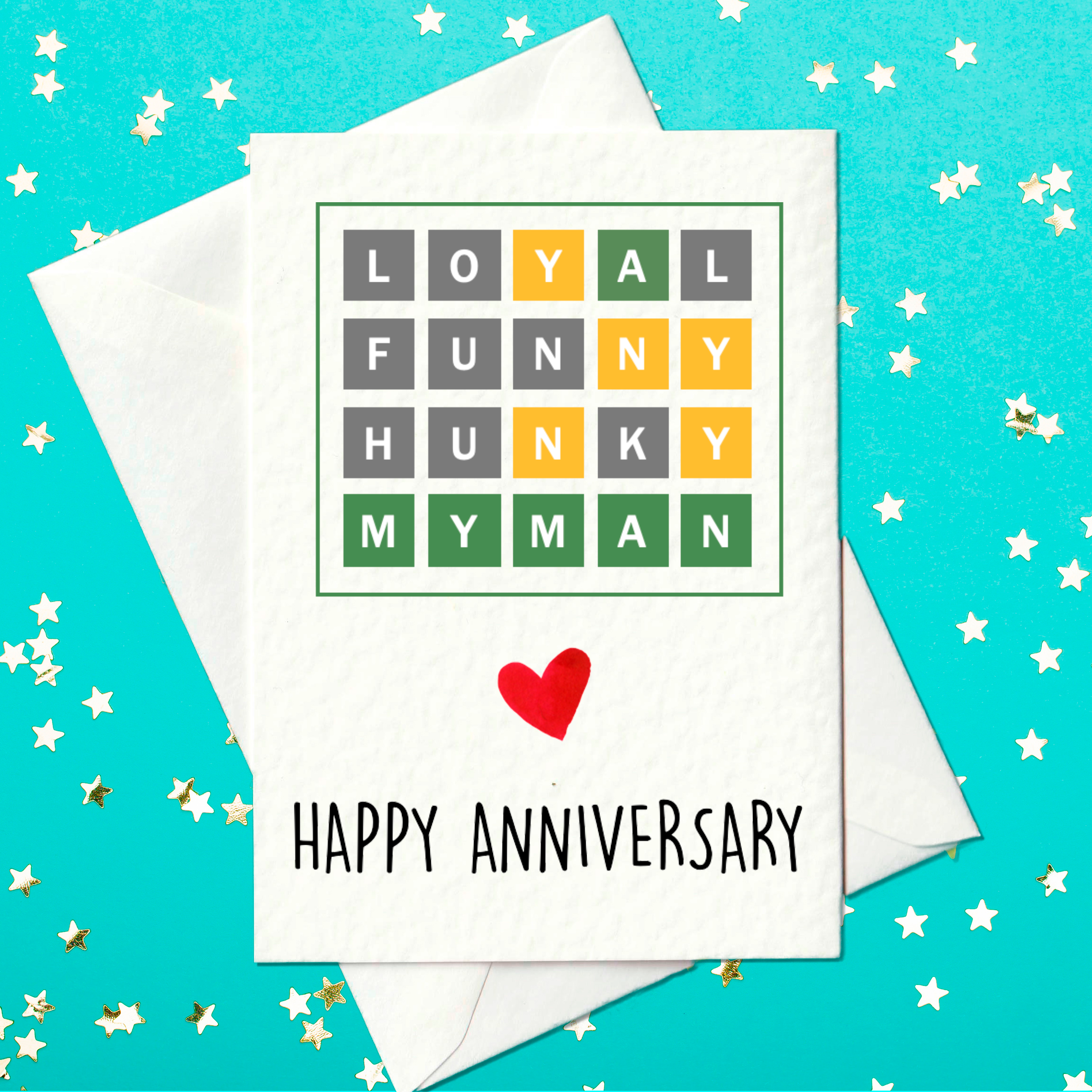 Wordle anniversary card