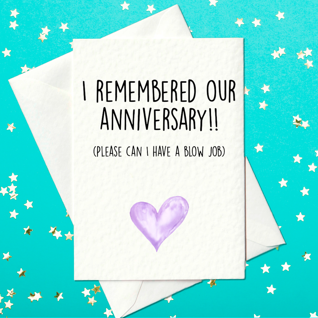 I Remembered Our Anniversary... Funny Anniversary Card