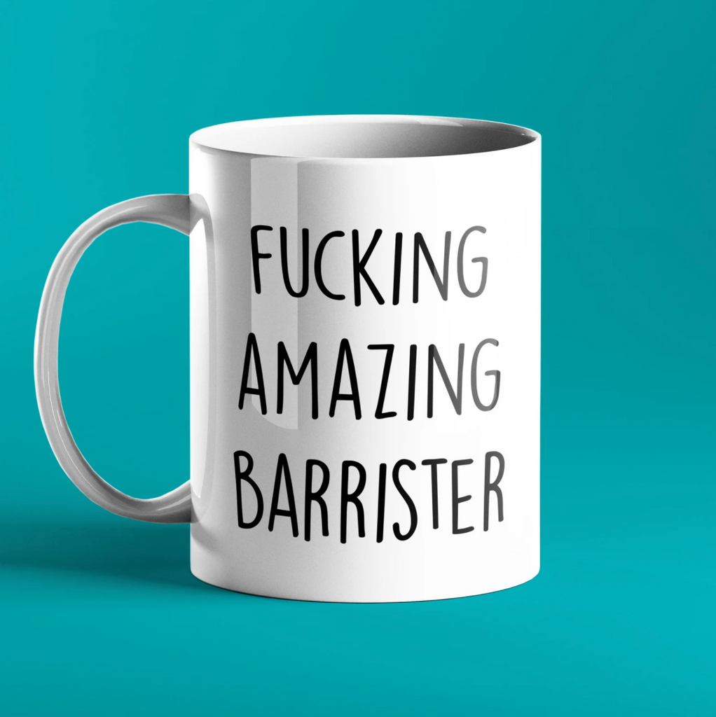 Personalised gift mug for barristers