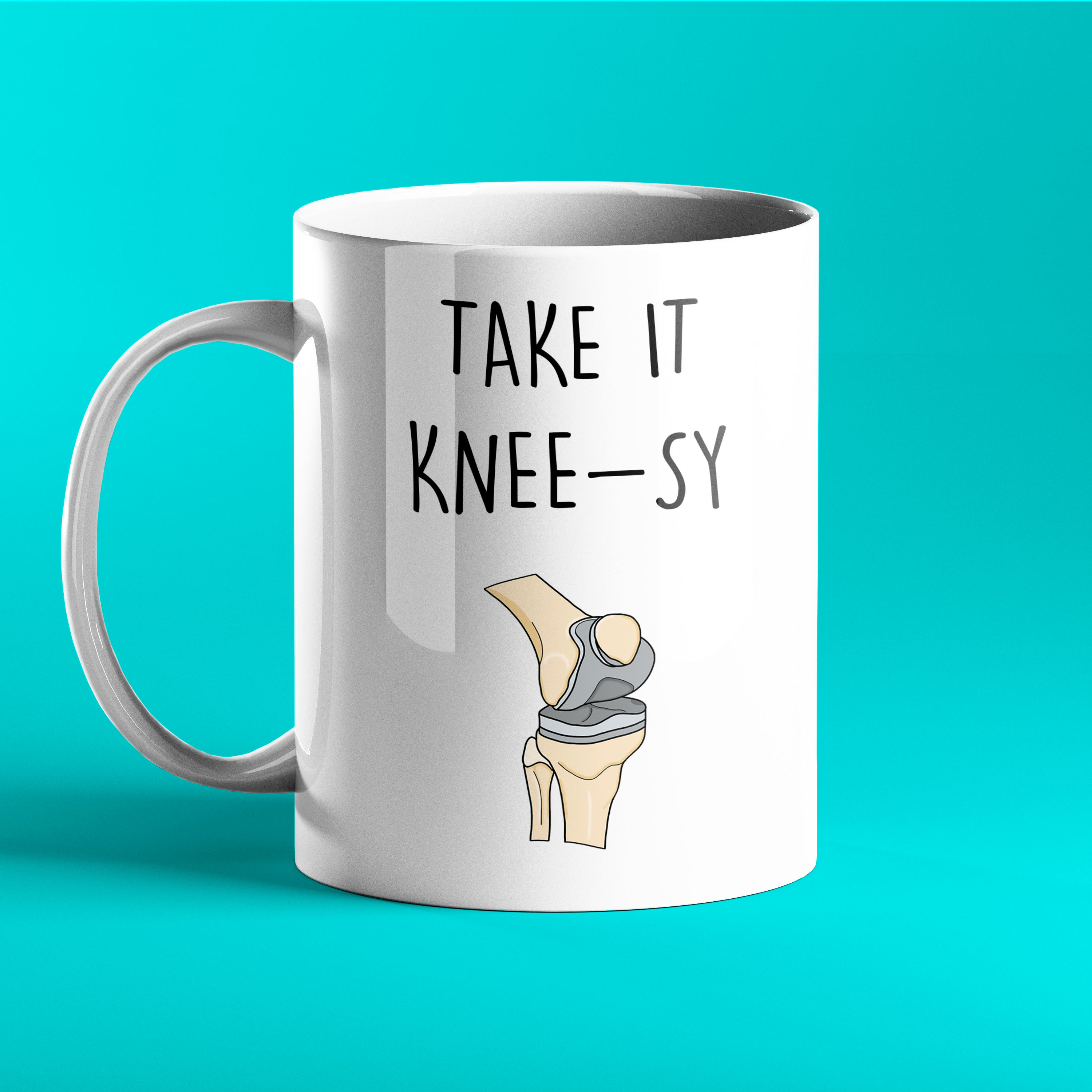 Get well soon gift mug knee replacement operation