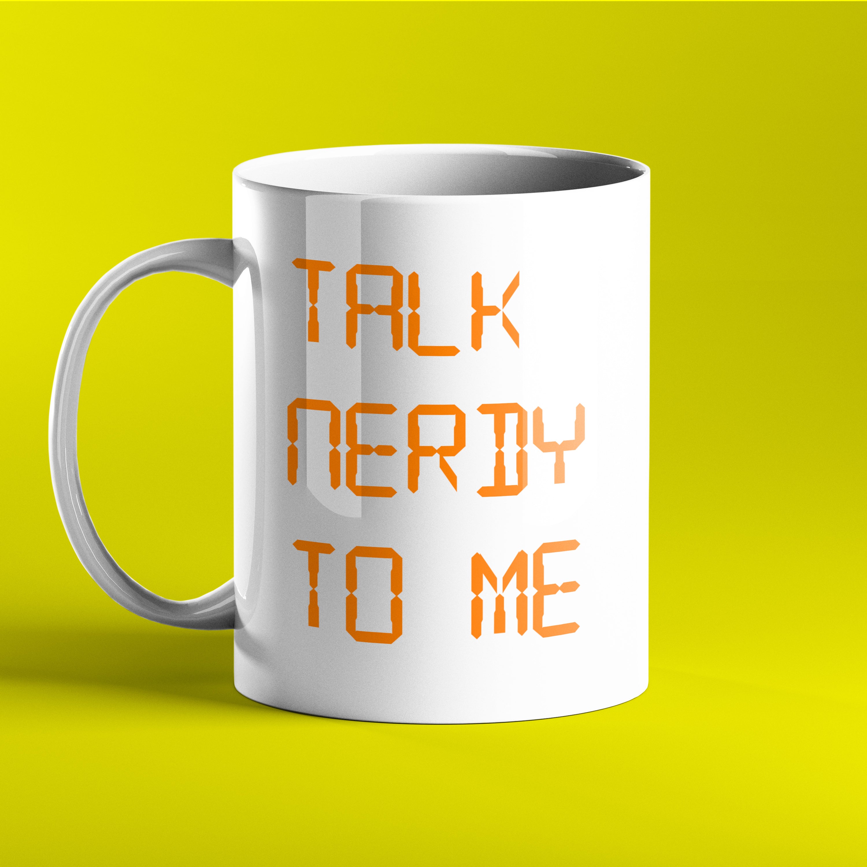 Talk nerdy to me - The IT Crowd - personalised mug - Prickly Cards