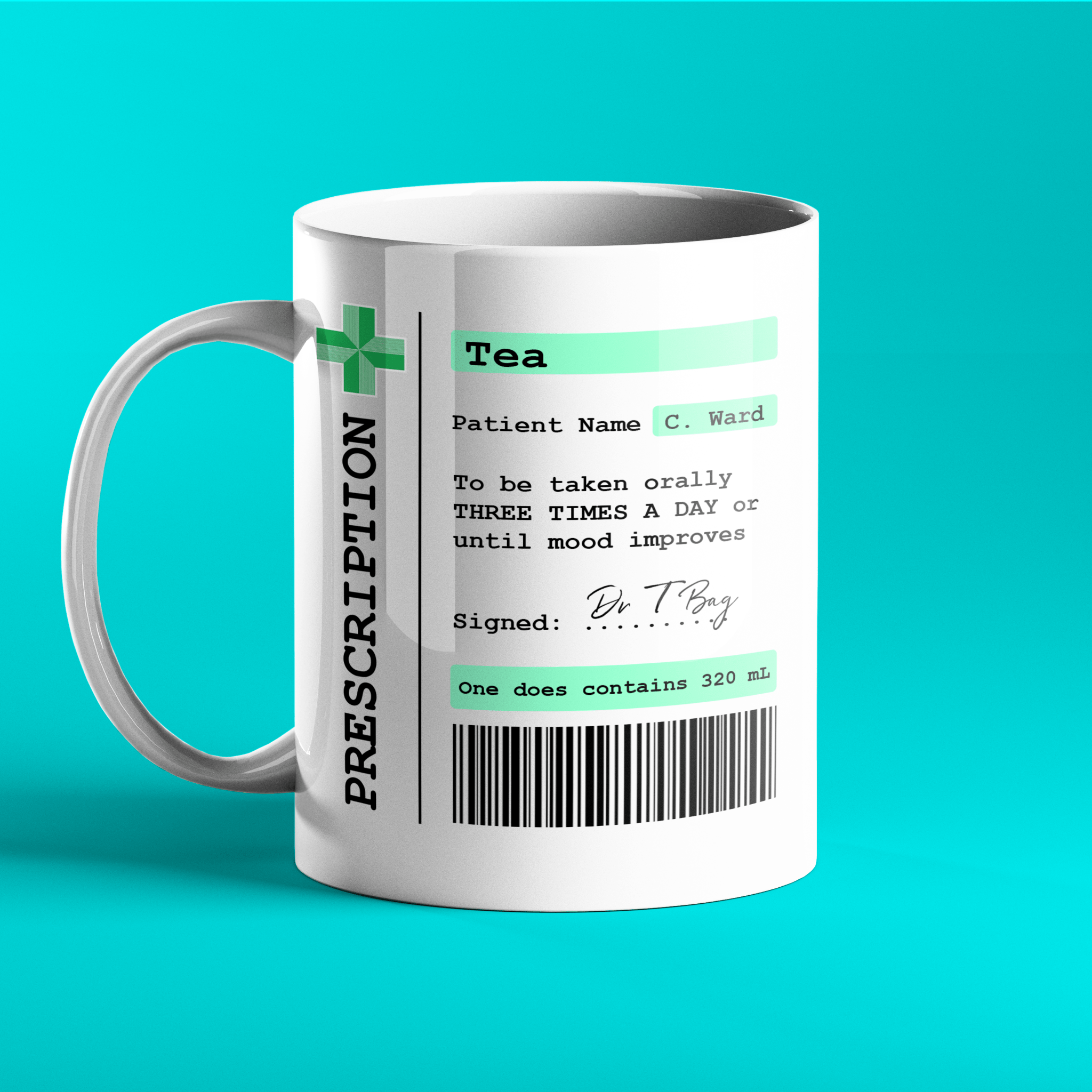 Gift mug prescription for doctor