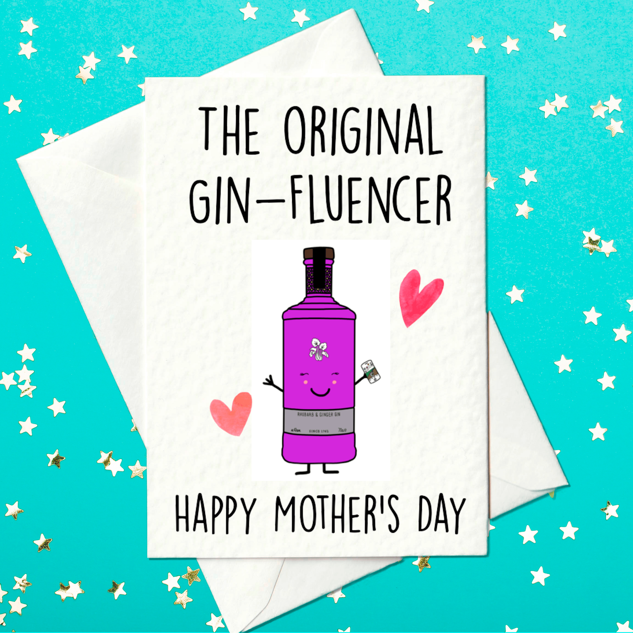 The original gin-fluencer - Happy Mother's Day card