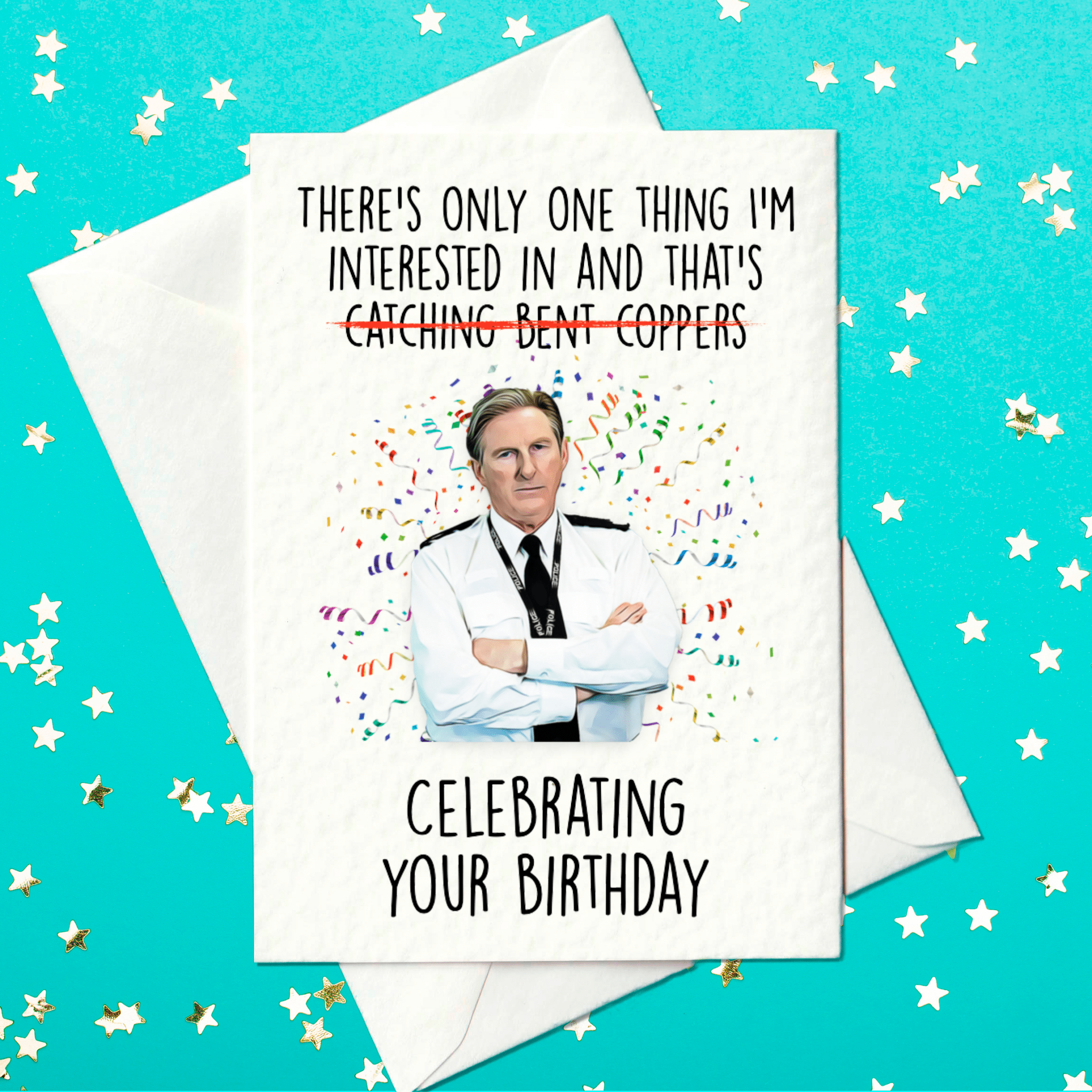 Line of Duty birthday card