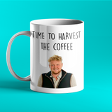Time to harvest the coffee – Funny Clarkson's Farm Kaleb personalised coffee mug