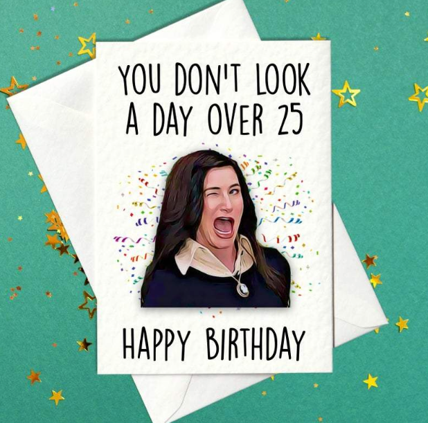 You Don't Look A Day Over 25 - Happy Birthday - WandaVision - Agnes Harkness Winking Card