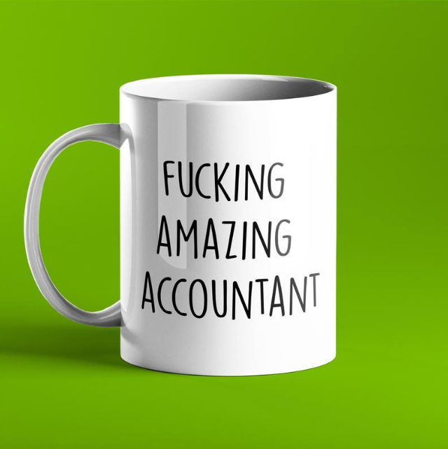Personalised gift mug for amazing accountant