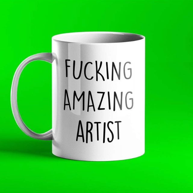 Artist personalised gift mug