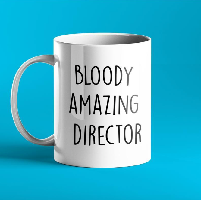 Bloody amazing director personalised gift mug