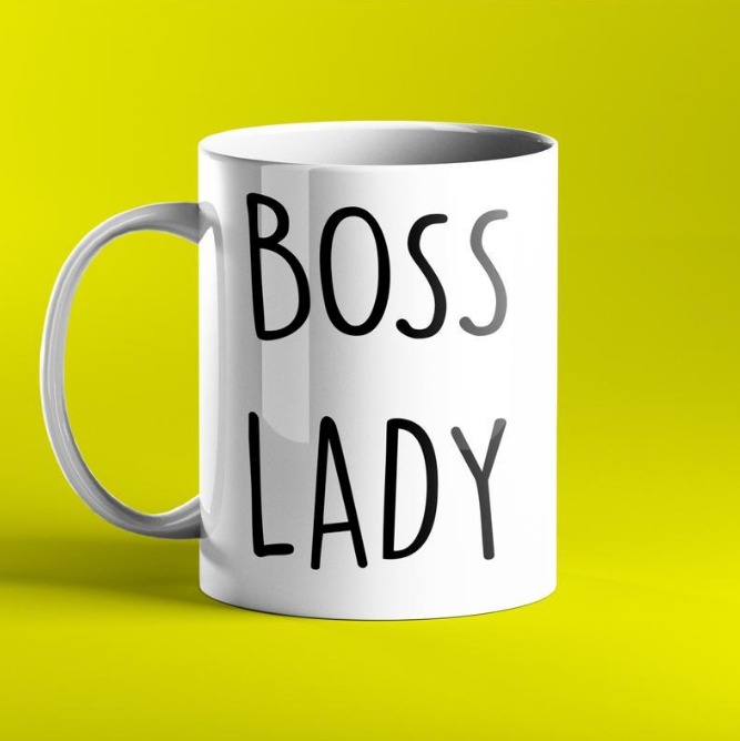 Boss lady gift mug for business women