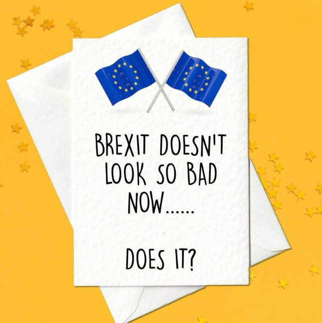 Funny Brexit birthday card