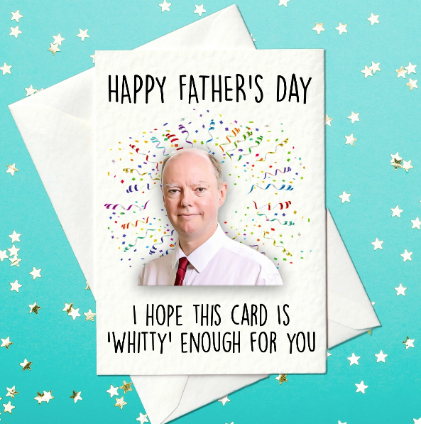 Chris Whitty funny Father's Day card