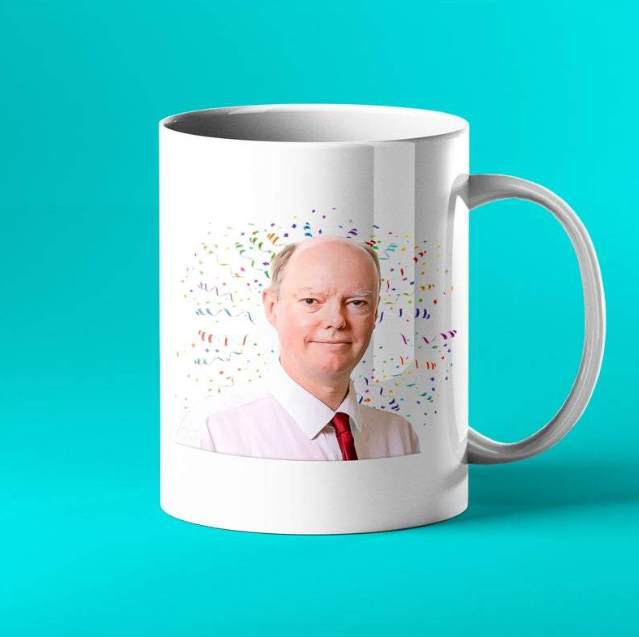 Funny Chris Whitty gift mug