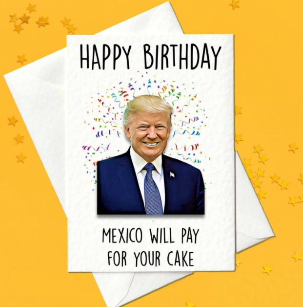 Funny Donald Trump birthday card