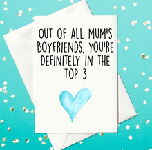 Load image into Gallery viewer, Funny Father&#39;s Day card for mum&#39;s boyfriend