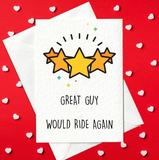 PRINT AT HOME - Great Guy, Would Ride Again - Rude Valentine's Day Card for Him