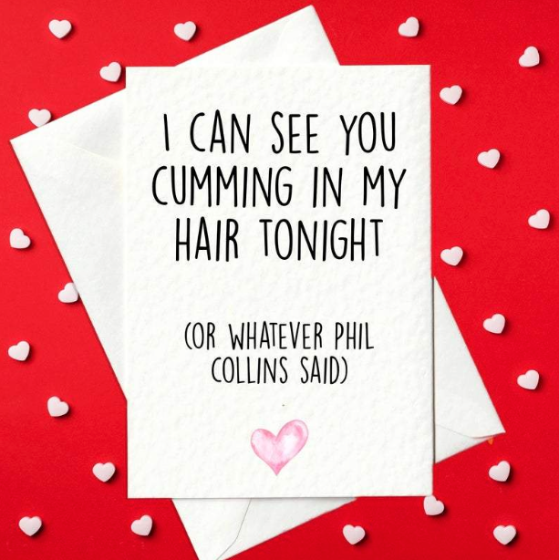 PRINT AT HOME: I Can See You Cumming In My Hair Tonight... Rude, Adult Birthday Card for Him - Digital Download