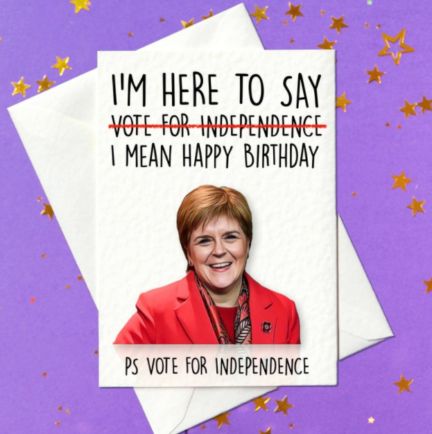 Funny Scottish banter birthday card