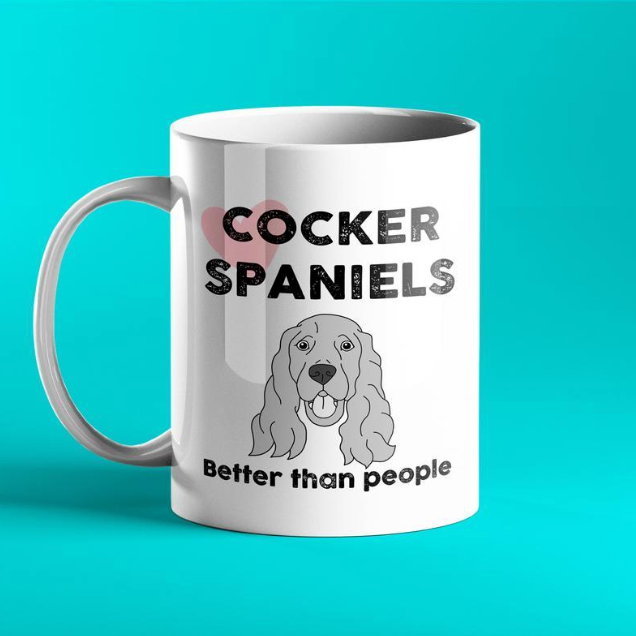 Cocker Spaniel Gift Mug for Dog Fans - Prickly Cards