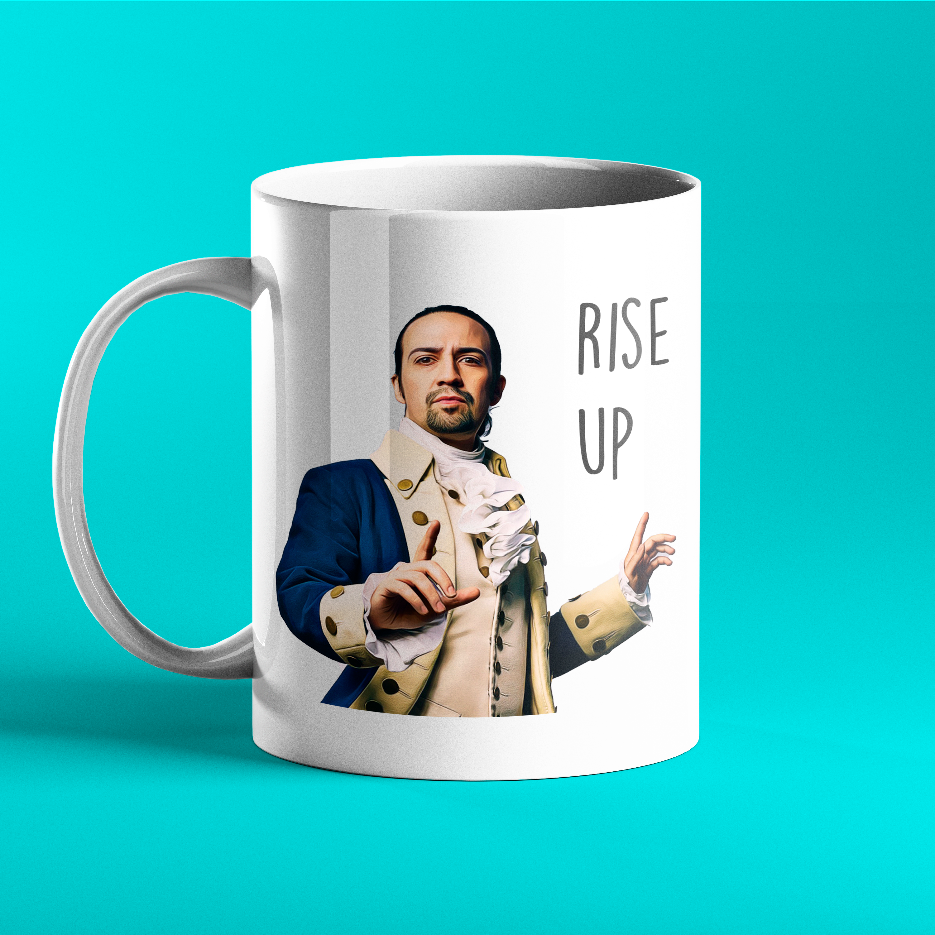 Hamilton Musical personalised gift mug - Rise Up