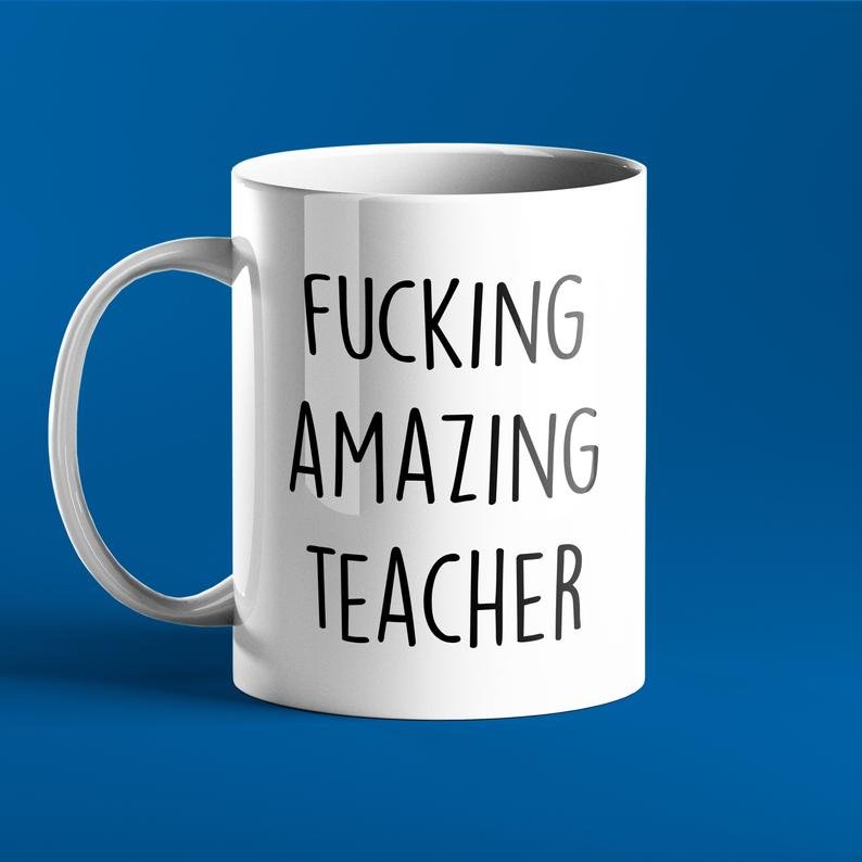 Fucking Amazing Teacher Mug Personalised Mug - Gift for Teachers - Prickly Cards