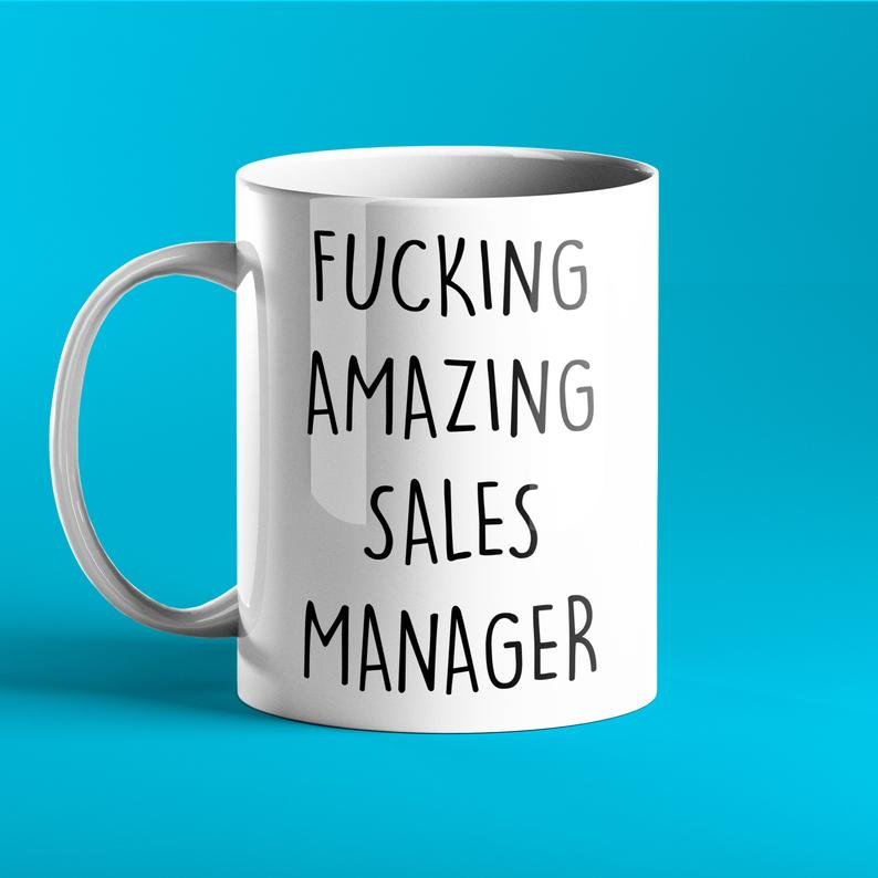 Fucking Amazing Sales Manager Mug - Prickly Cards