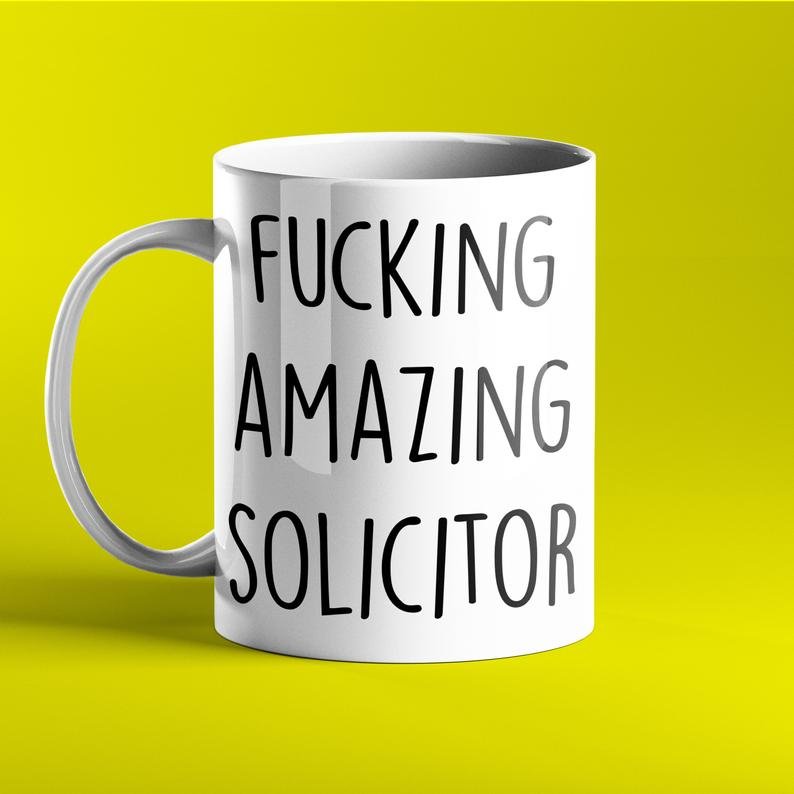 Fucking Amazing Solicitor Personalised Mug - Prickly Cards