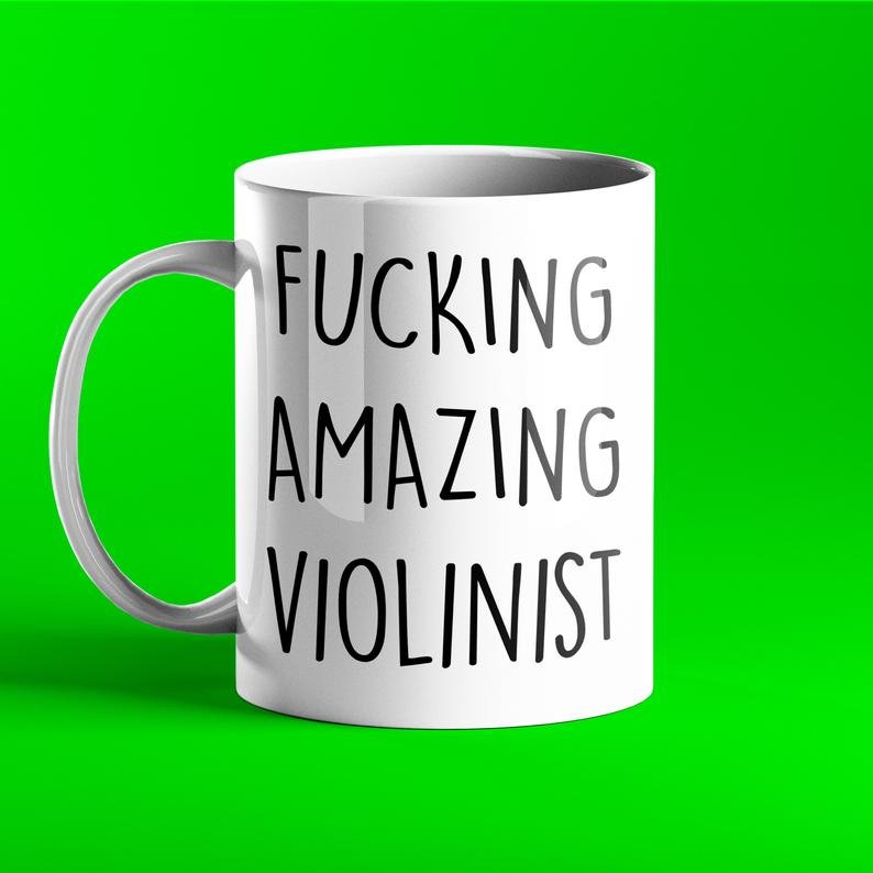 Fucking Amazing Violinist Personalised Mug - Prickly Cards