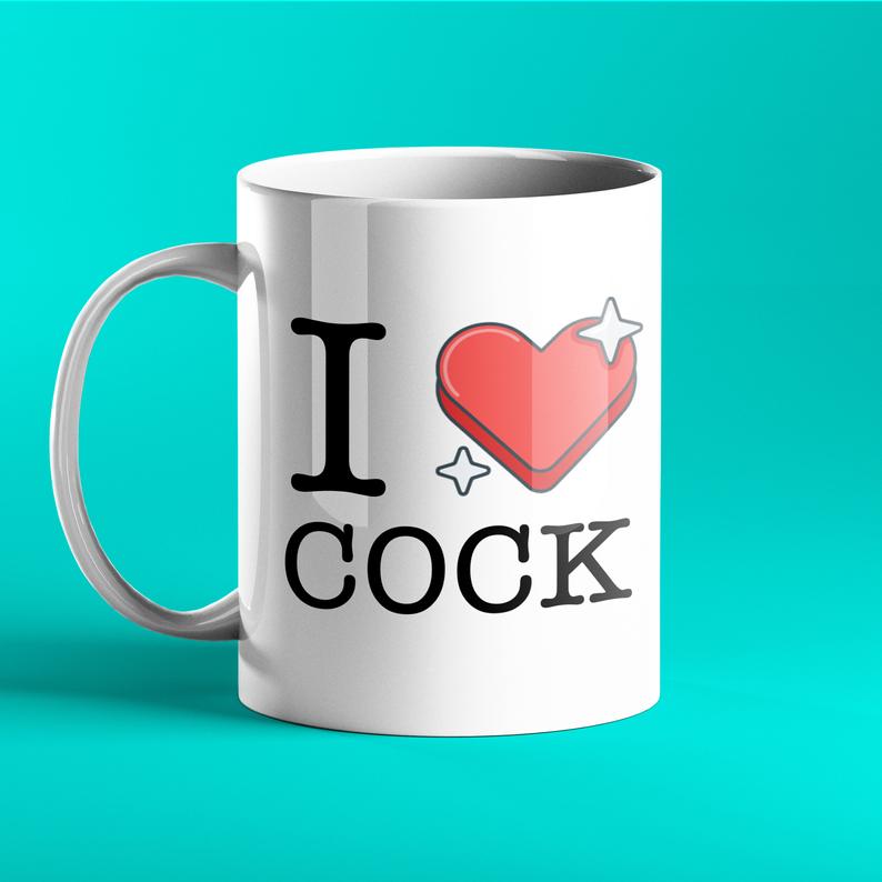 I Love Cock - Rude Personalised Mug - Prickly Cards