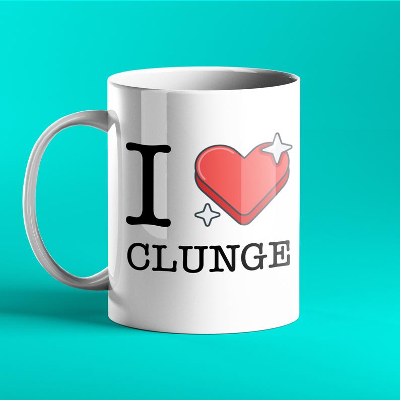 I Love Clunge - Rude Personalised Mug - Prickly Cards