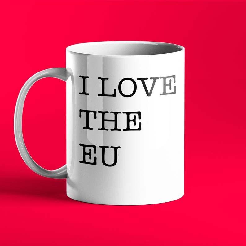 I Love The EU - Personalised Mug - Prickly Cards