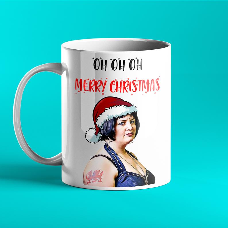 Oh Oh Oh Merry Christmas - Nessa - Gavin and Stacey Christmas Mug - Prickly Cards