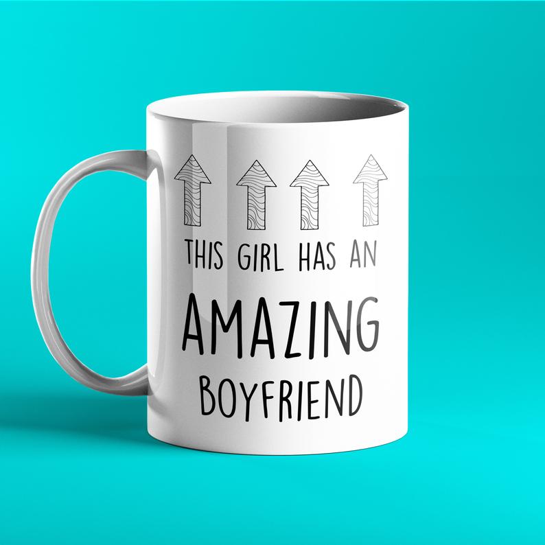 This Girl Has An Amazing Boyfriend - Gift Mug - Prickly Cards