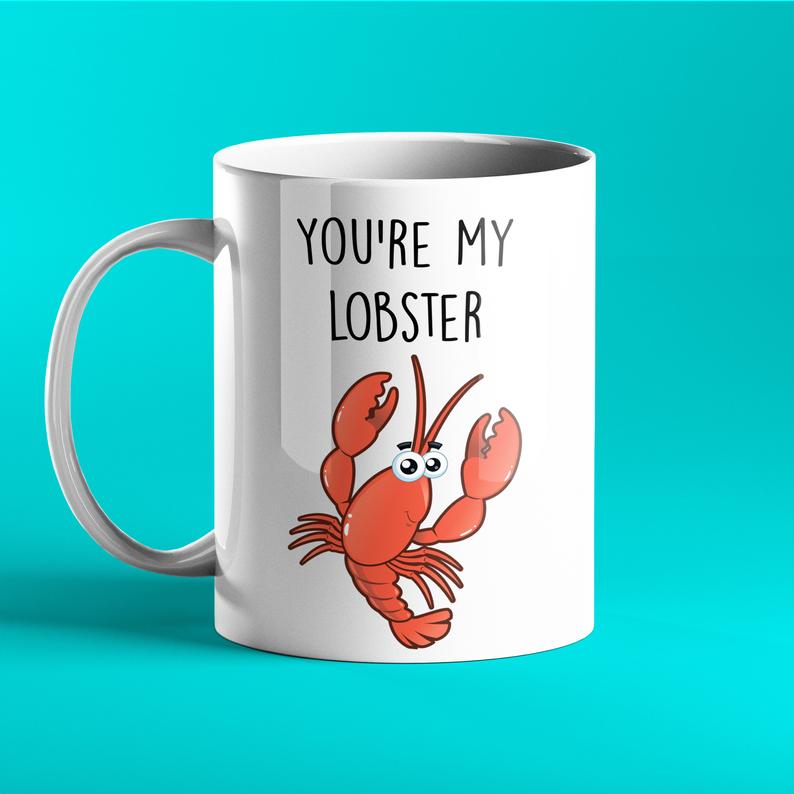 You're My Lobster Personalised Gift Mug - Prickly Cards