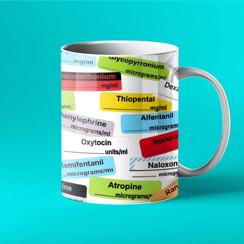 Funny Anaesthetic Medical Mug for Tea or Coffee