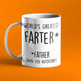 World's Greatest Farter Gift Mug - Funny Father's Day Gift