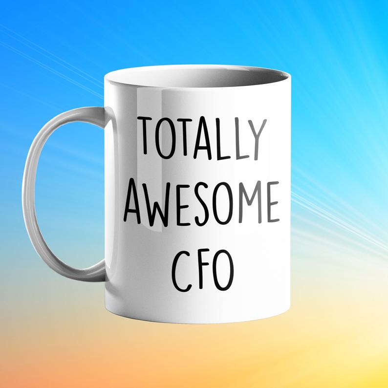 Totally Awesome CFO Personalised Gift Mug - Prickly Cards