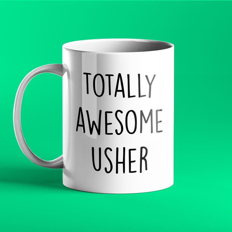 Totally Awesome Usher Personalised Gift Mug