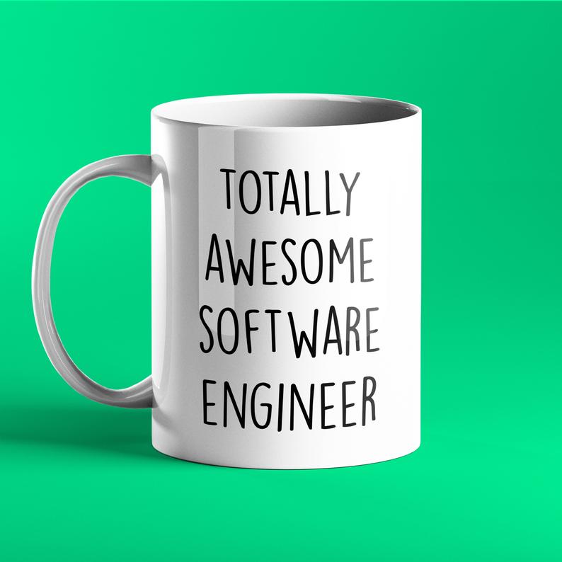 Totally Awesome Software Engineer Personalised Gift Mug - Prickly Cards