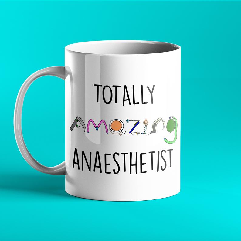 Totally Amazing Anaesthetist - Funny Personalised Mug - Prickly Cards