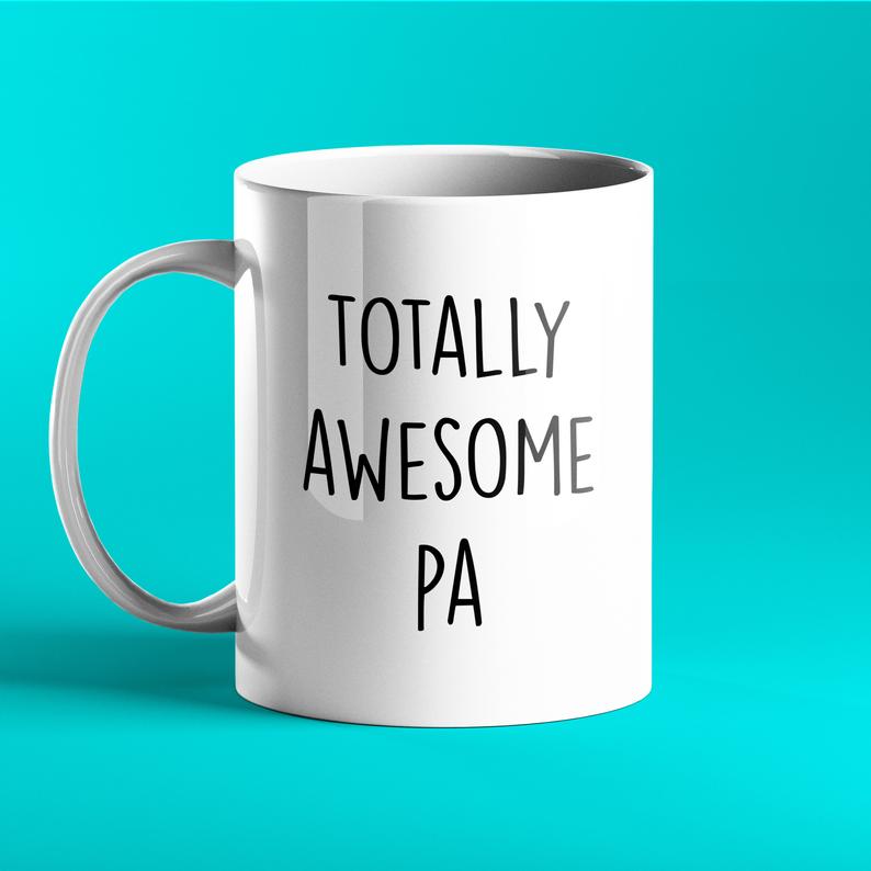 Totally Awesome PA Personalised Gift Mug - Prickly Cards