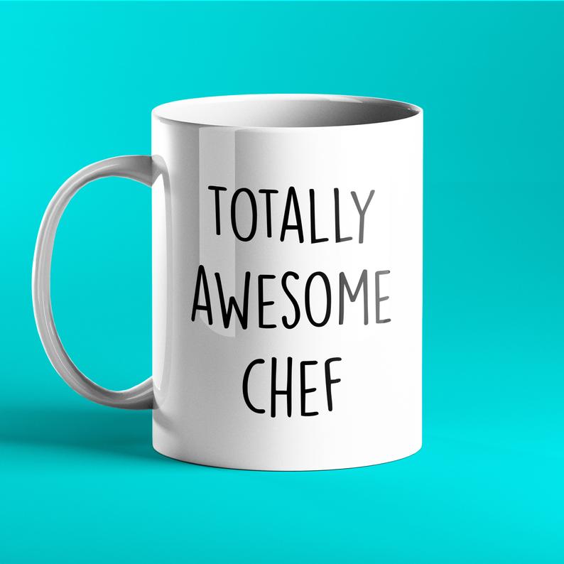 Totally Awesome Chef Personalised Gift Mug - Prickly Cards