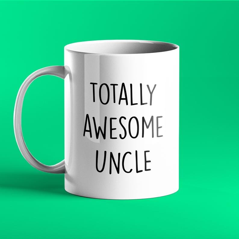 Totally Awesome Uncle Personalised Gift Mug - Prickly Cards