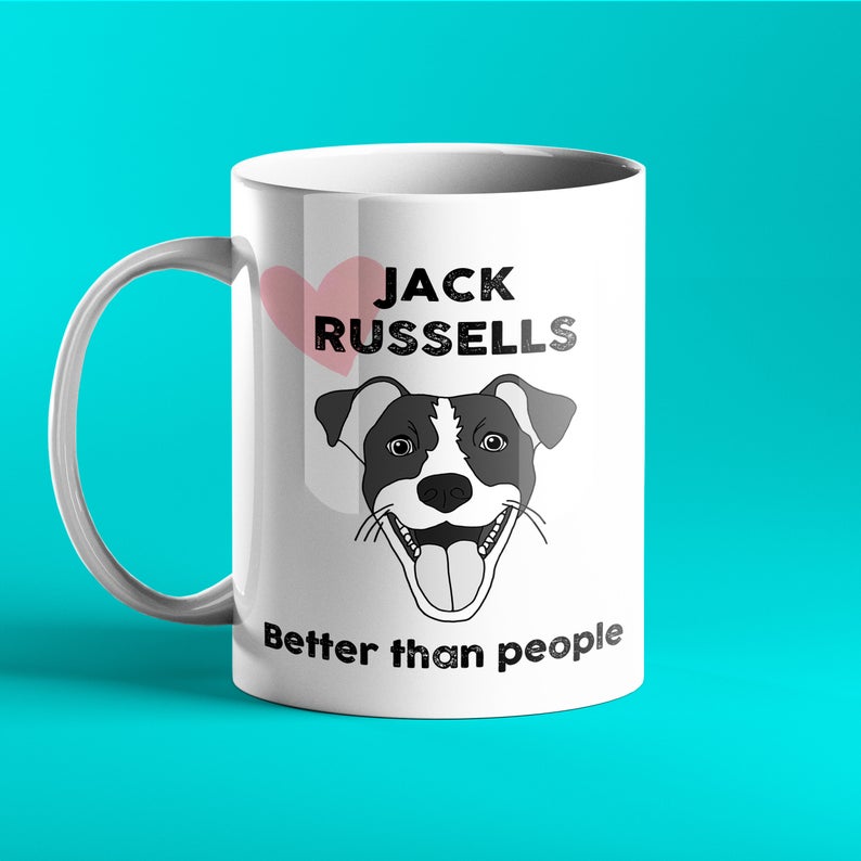 Jack Russell Dog Personalised Gift Mug - Prickly Cards