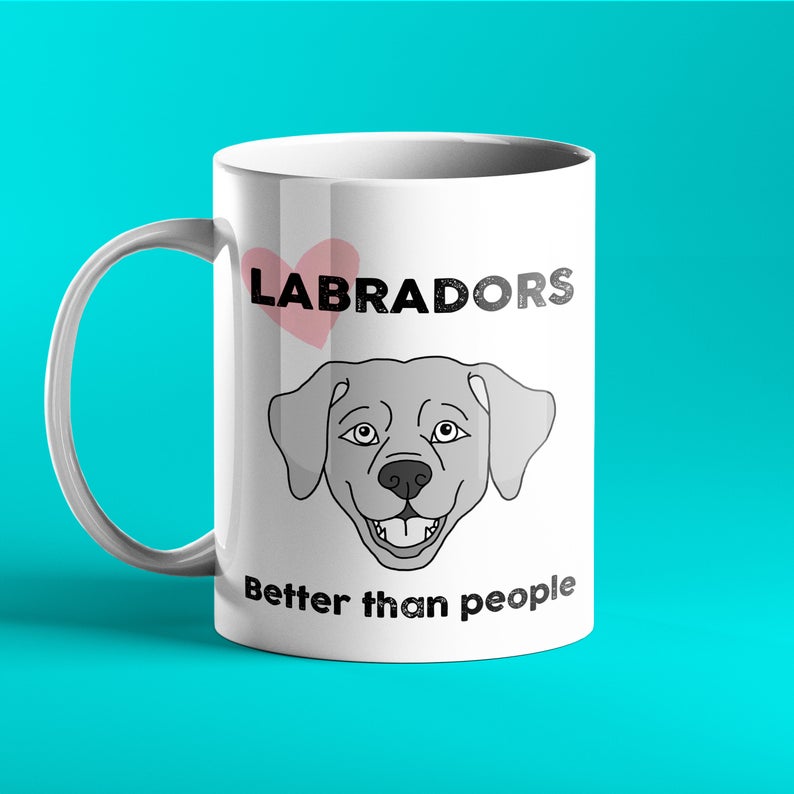 Personalised Labrador Dog Gift Mug - Prickly Cards