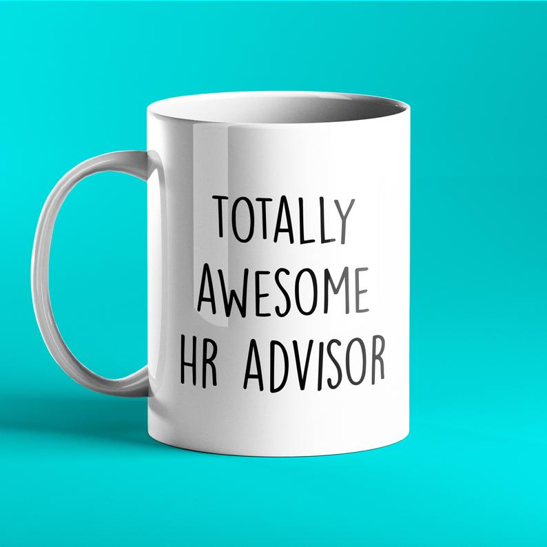 Totally Awesome HR Advisor Personalised Gift Mug - Prickly Cards