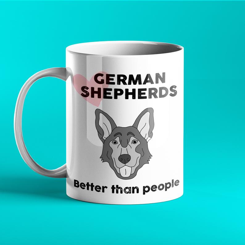 Personalised German Shepherd Gift Mug - Prickly Cards