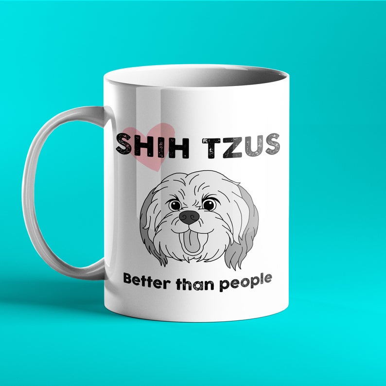 Personalised Shih Tzu Dog Gift Mug - Prickly Cards